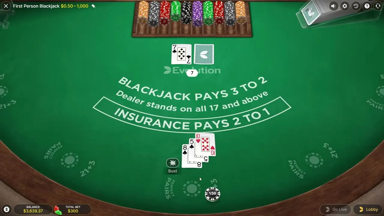 First Person Blackjack