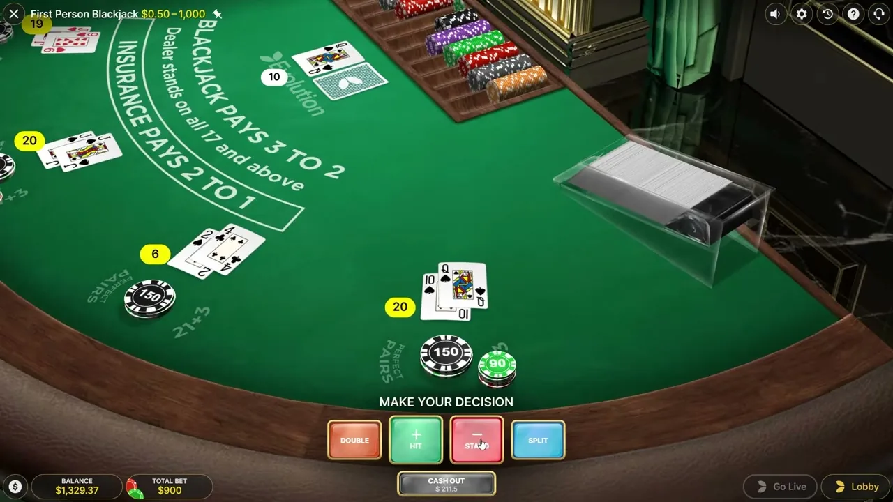 First Person Blackjack