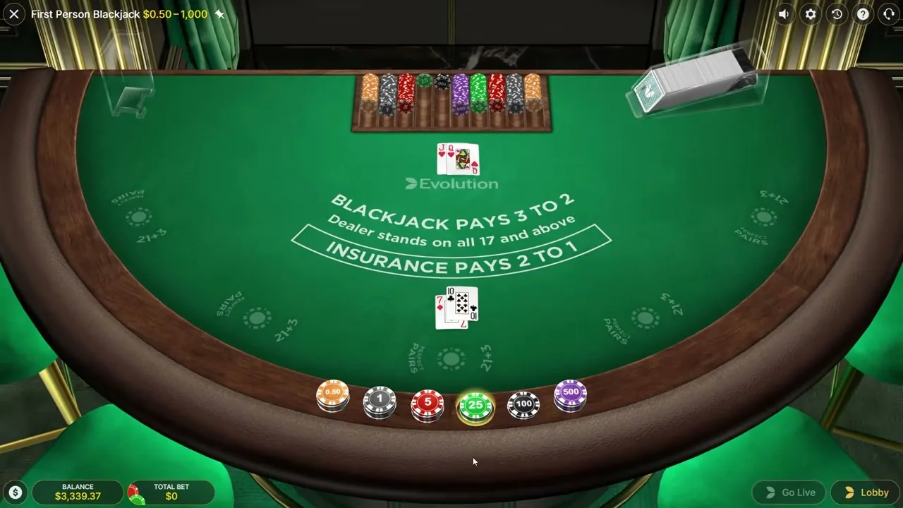 First Person Blackjack