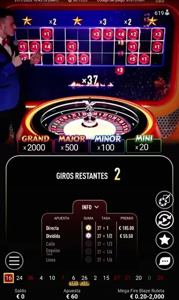 Mega Fire Blaze Ruleta Espana