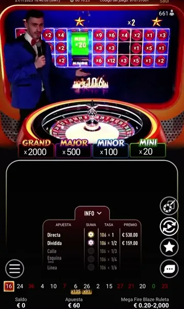 Mega Fire Blaze Ruleta Espana