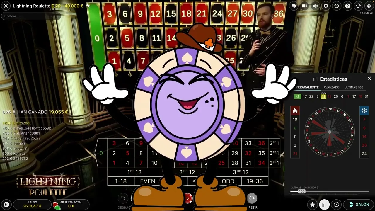 Ruleta Relámpago en Vivo